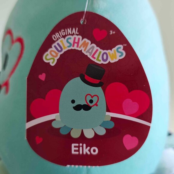 NWT 8" Eiko the teal octopus Squishmallow - Picture 2 of 2